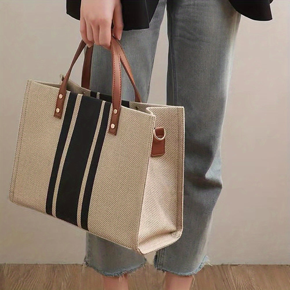 Gestreepte Tote Bag
