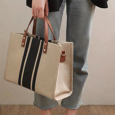 Gestreepte Tote Bag