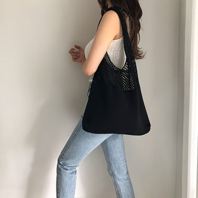 Chique Boho Gehaakte Strandtas