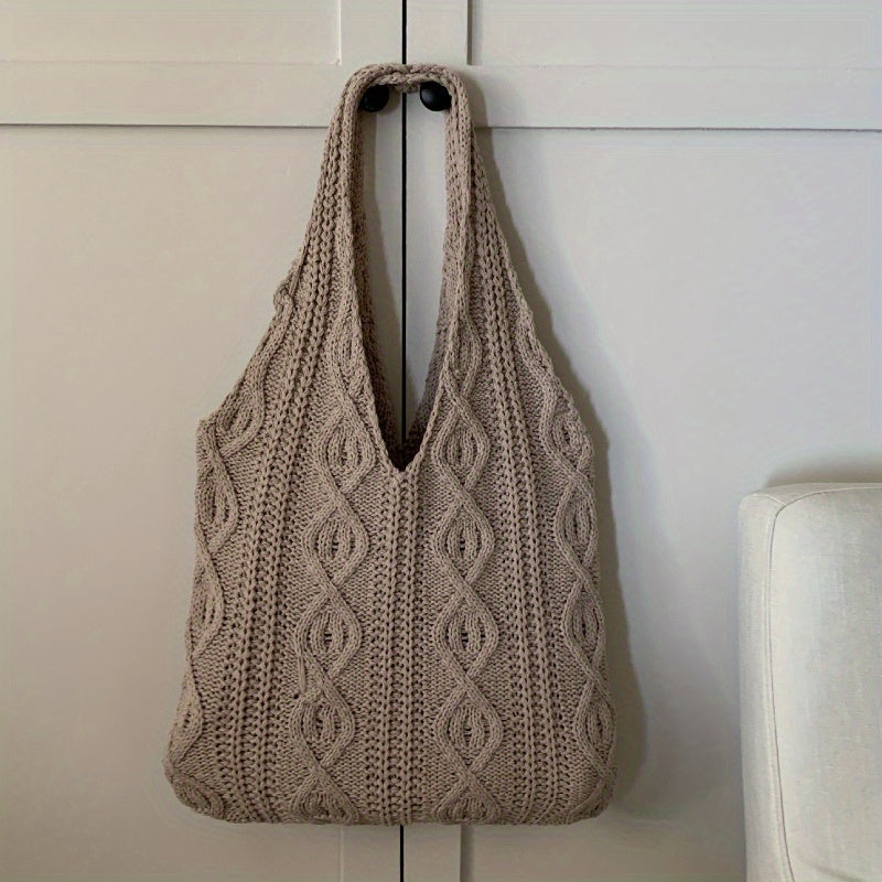 Vintage Gebreide Hobo Tas