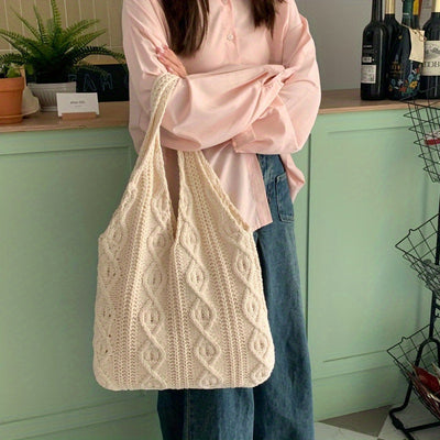 Vintage Gebreide Hobo Tas
