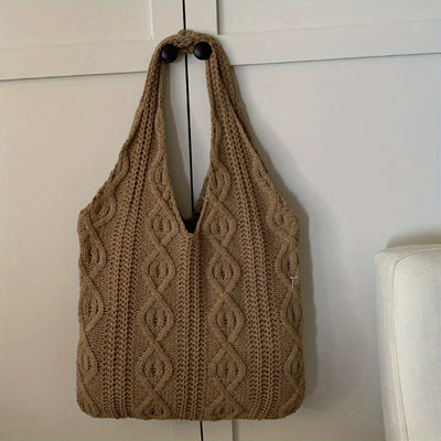 Vintage Gebreide Hobo Tas