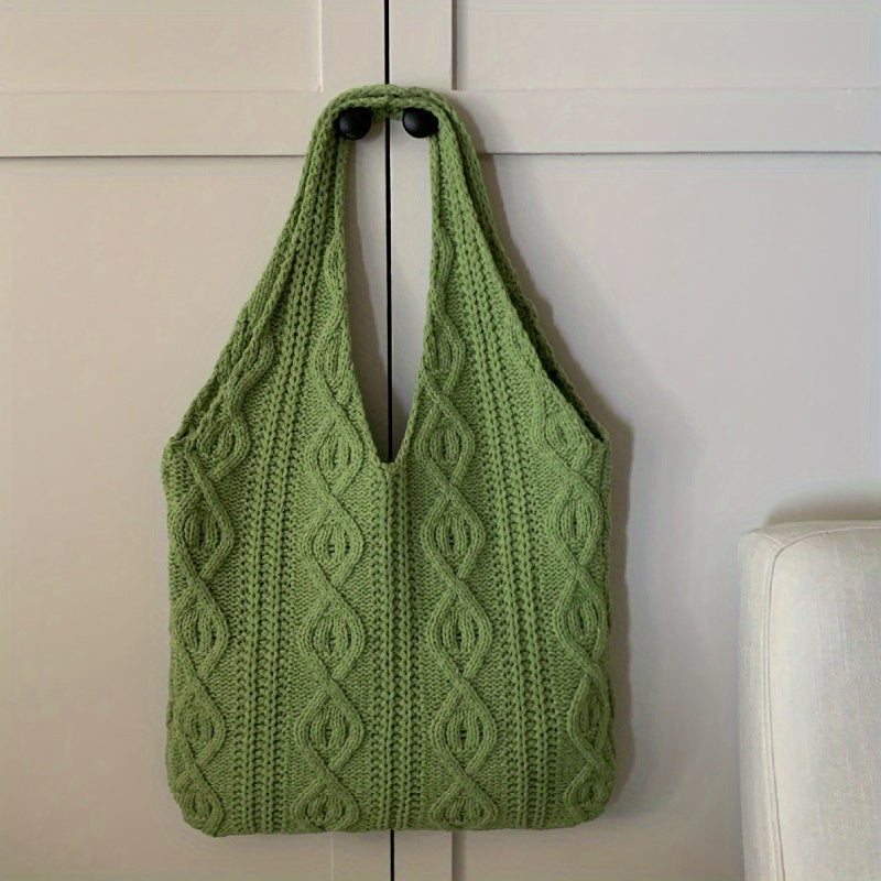Vintage Gebreide Hobo Tas