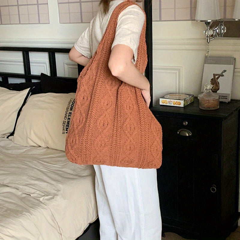 Vintage Gebreide Hobo Tas