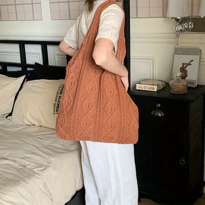 Vintage Gebreide Hobo Tas