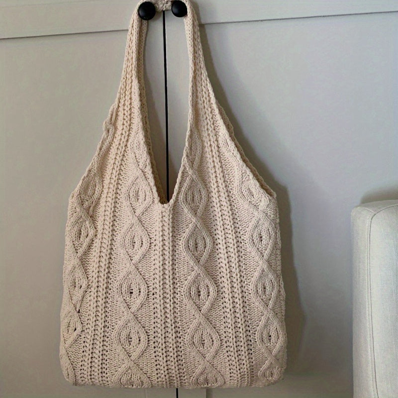 Vintage Gebreide Hobo Tas