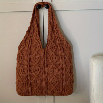Vintage Gebreide Hobo Tas