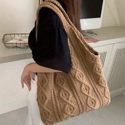 Vintage Gebreide Hobo Tas
