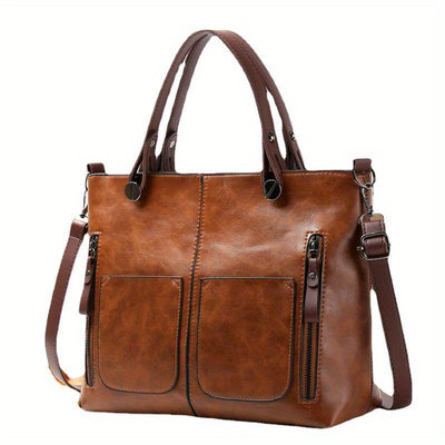 Vintage-Stijl Grote Capaciteit Tote Tas