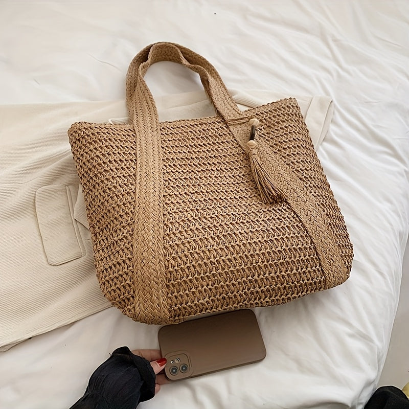 Geweven Strandtas