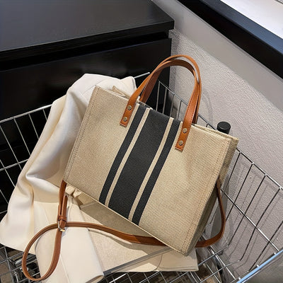 Gestreepte Tote Bag