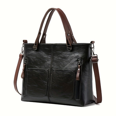 Vintage-Stijl Grote Capaciteit Tote Tas