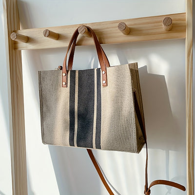 Gestreepte Tote Bag