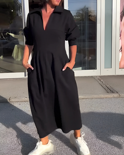Celine | Zwarte Zomerjurk