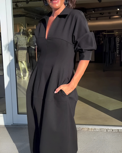 Celine | Zwarte Zomerjurk