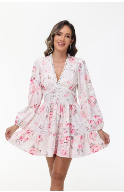 Noélie | Romantische Bloemenjurk