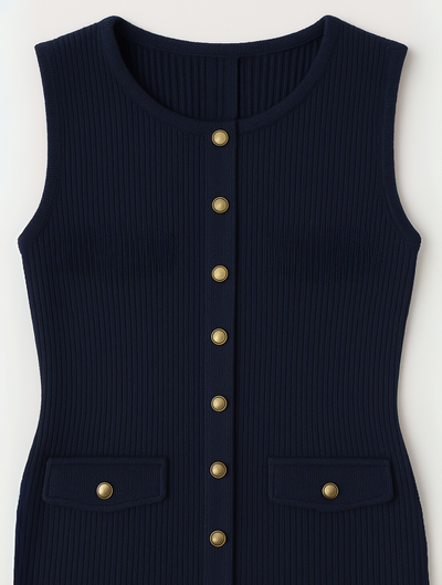 Claire | Mouwloze Midi Jurk
