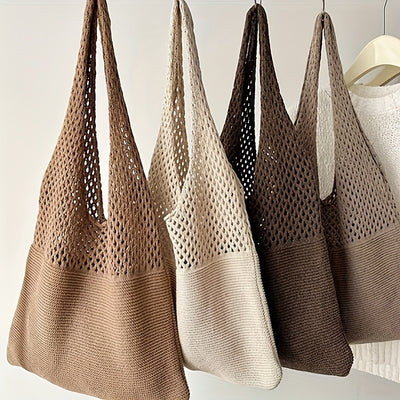 Chique Boho Gehaakte Strandtas