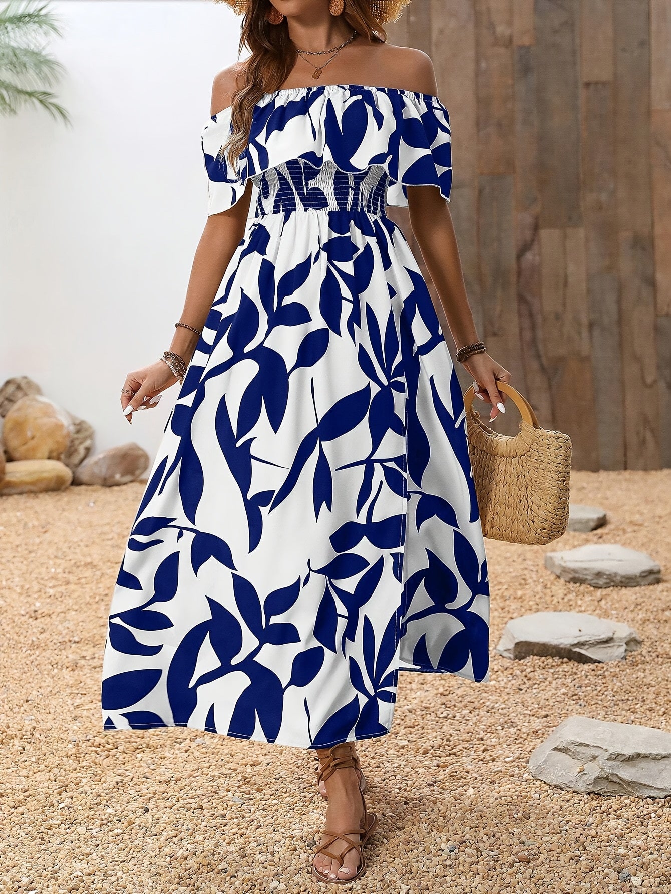 Romy | Tropische Strandjurk