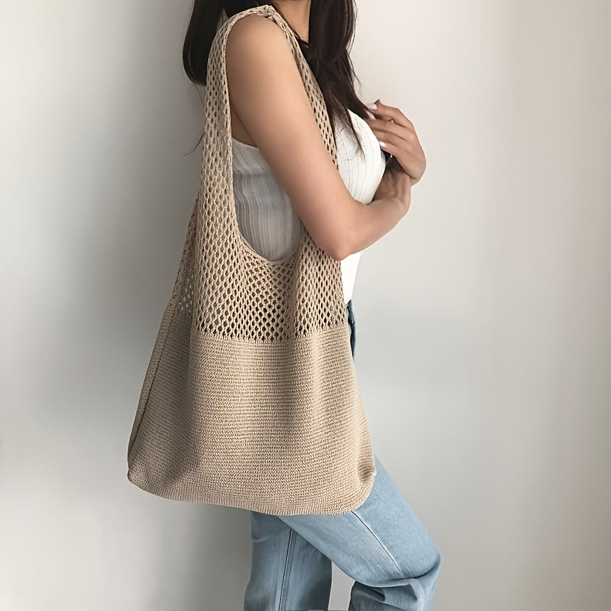 Chique Boho Gehaakte Strandtas