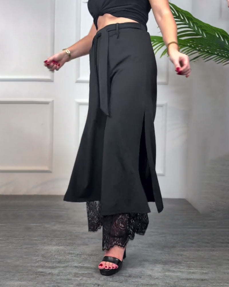 Fleur | Lace Pants