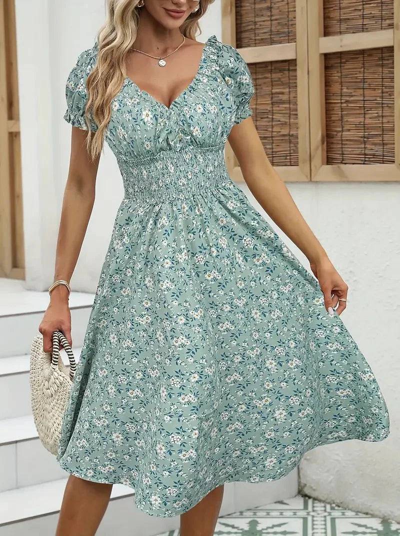 Elodie | Zomerse Smockjurk